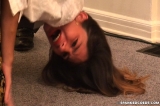 Amber: Bent over the Armrest and Strapped/Tawsed